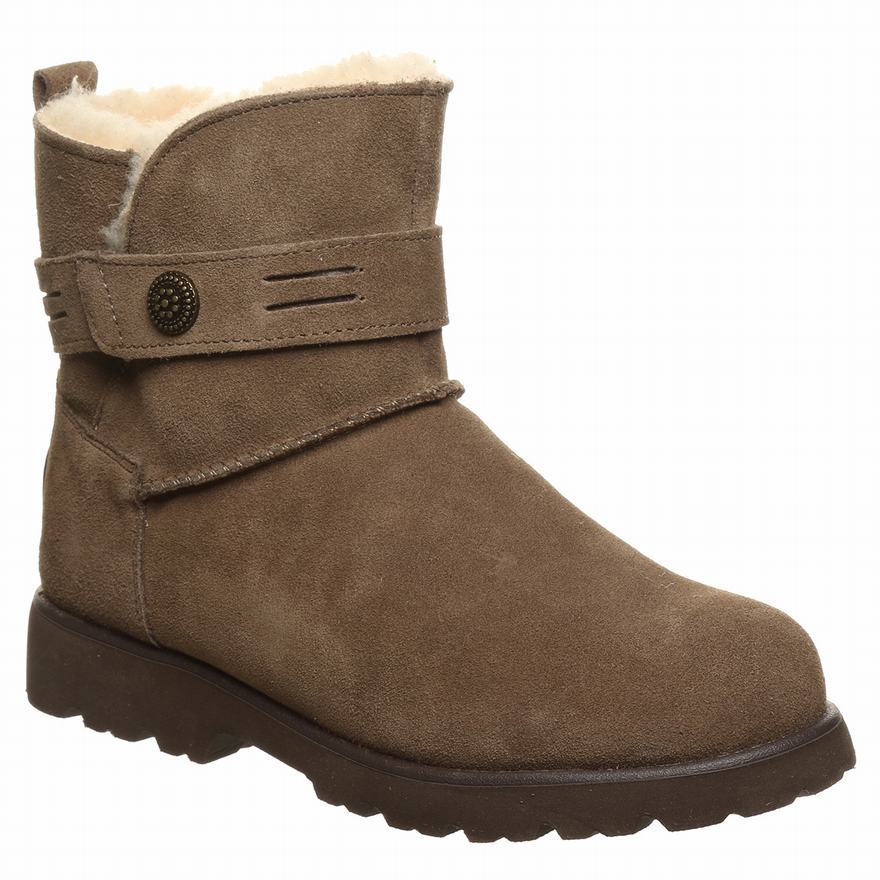 Bearpaw Wellston Snow Boots UK - Women's Boots Brown ||DEOWAN-289||